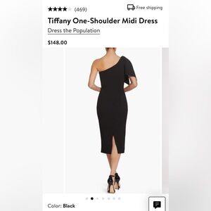 Formal black dress